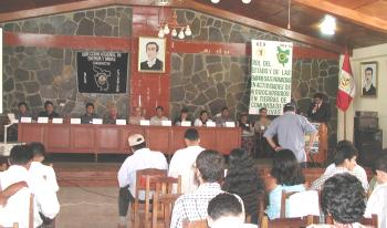 photo of public enquiry into oil exploitation in Alto Mayo, San Martn, Peru